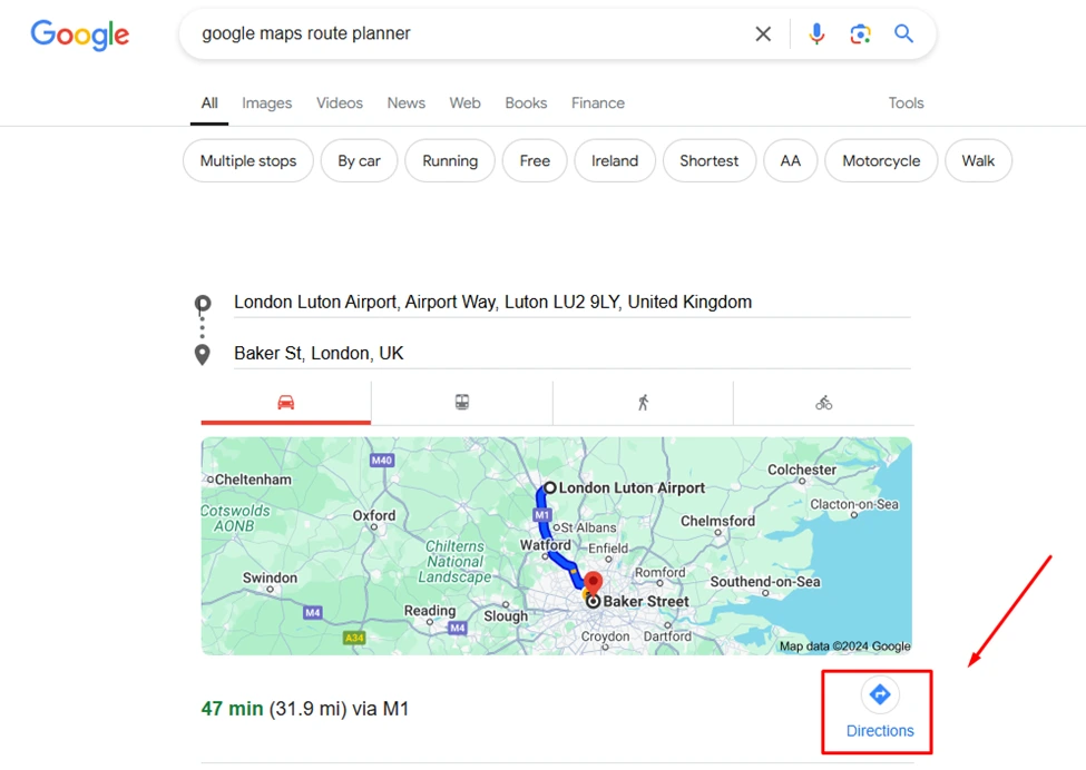 Google maps web